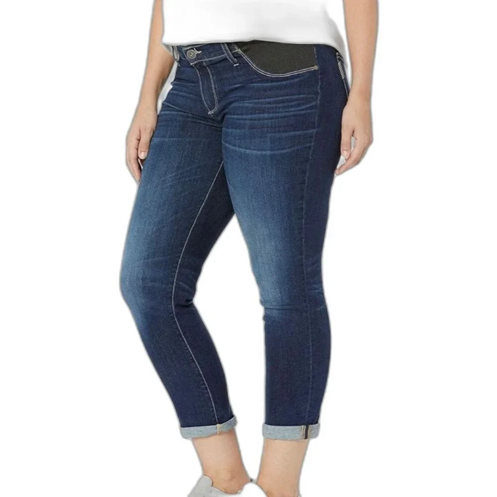 PAIGE Brigitte Maternity Denim Stretch Jeans Sz 26, Stretch Comfy Streetwear